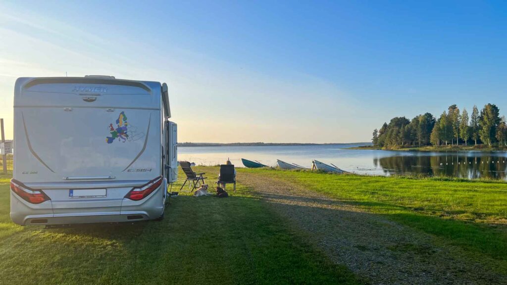 Finland Camping Hiilimutka Hymer Exsis-i 588 Route51