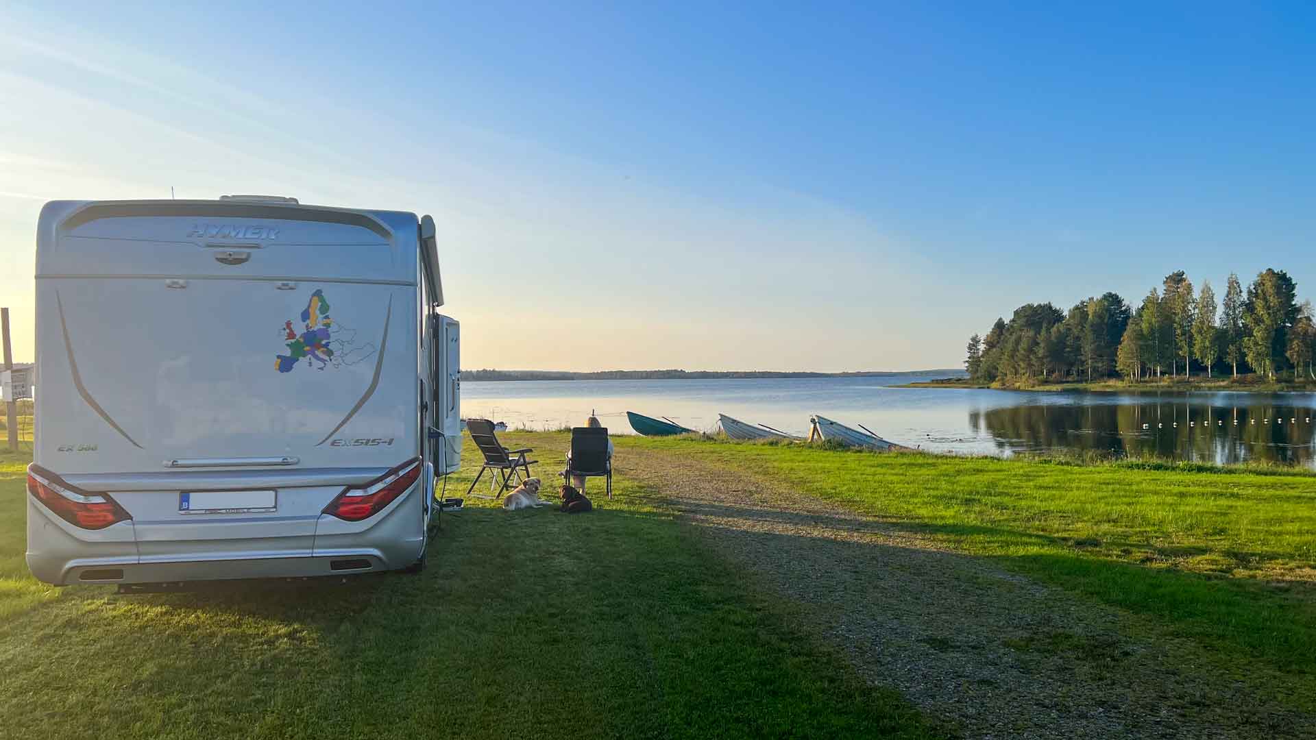 Finland Camping Hiilimutka Hymer Exsis-i 588 Route51 Finland Camping Hiilimutka Hymer Exsis-i 588 Route51