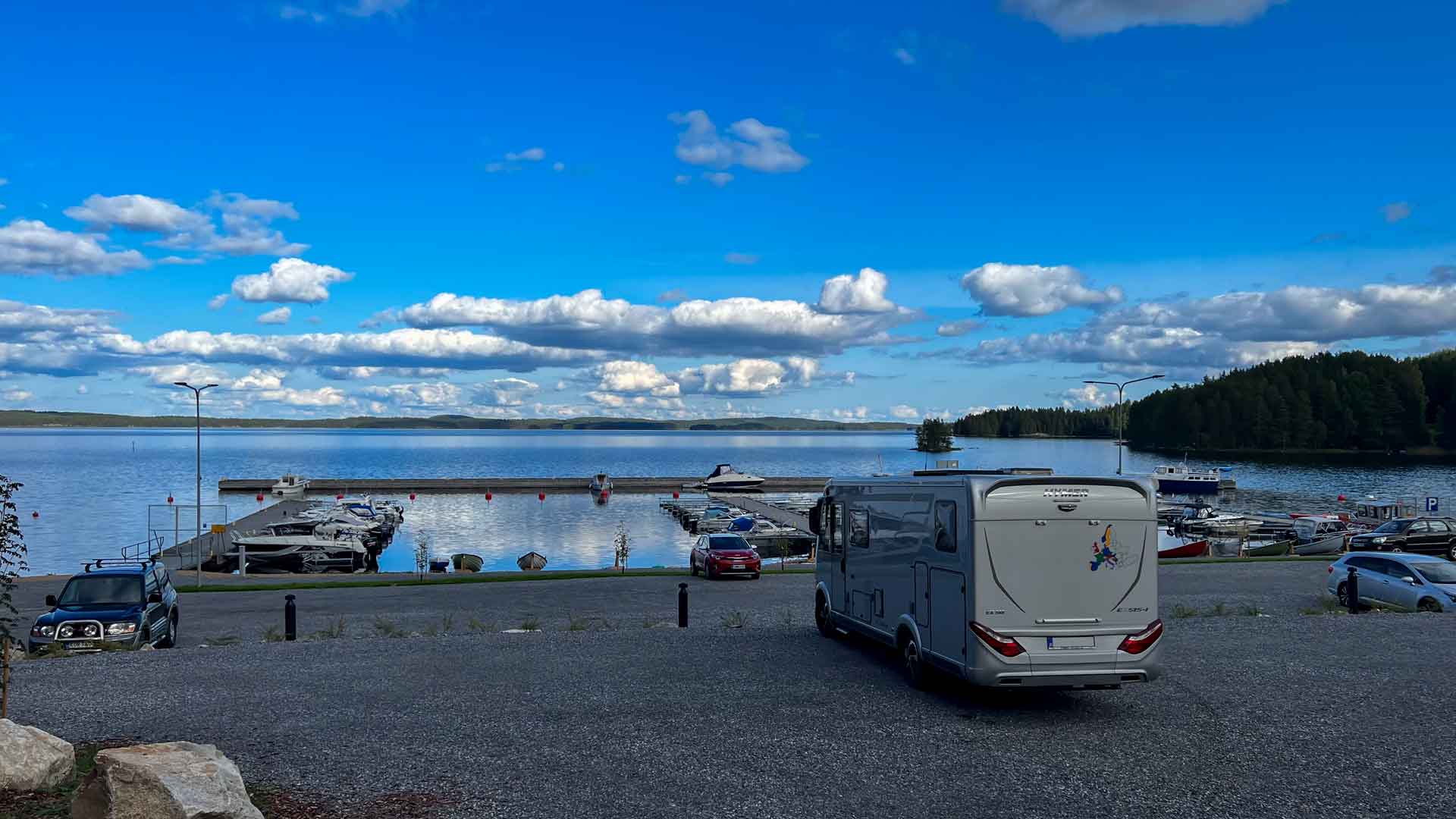 Finland Heinäveden Satama Camperplaats Hymer Exsis-i 588 Route51 Finland Heinäveden Satama Camperplaats Hymer Exsis-i 588 Route51