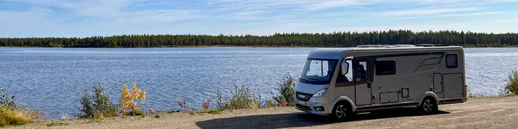 Finland Sodankyla Panorama Hymer Exsis-i 588 Route51