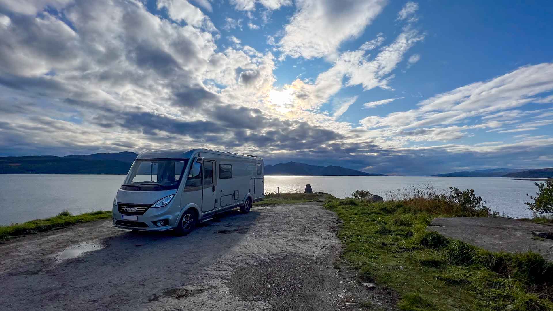 Noorwegen Evenestangen kystbatteri 2 Hymer Exsis-i 588 Route51