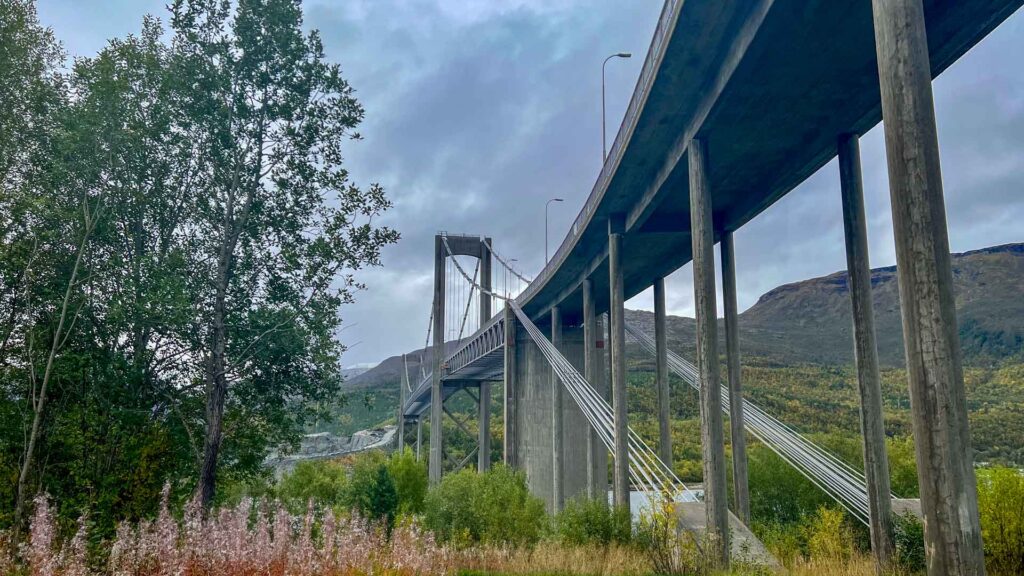 Noorwegen Narvik Rombaksbrua Hymer Exsis-i 588 Route51