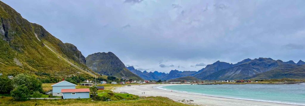 Noorwegen Rambergstranda Lofoten Hymer Exsis-i 588 Route51