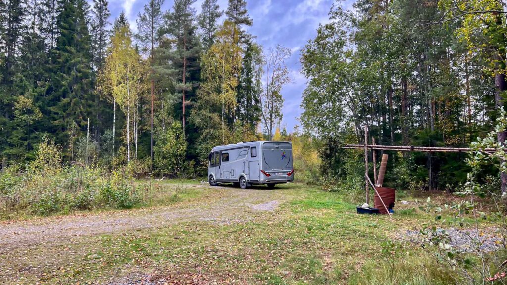 Zweden Brafall Lunch Hymer Exsis-i Route51