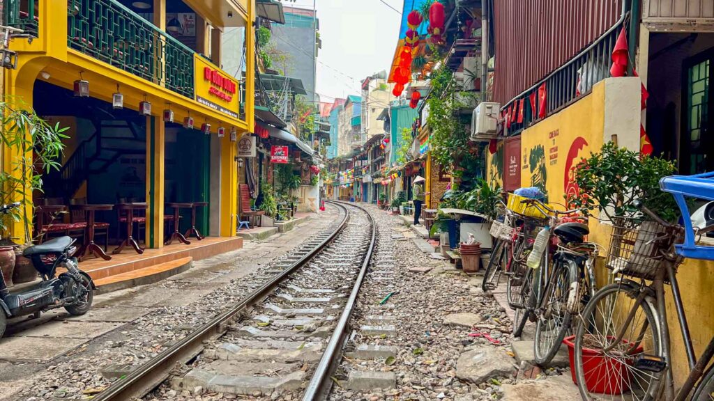 Vietnam Hanoi Train Street Bicycles Shops 6Only