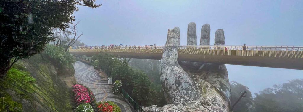 Vietnam Ba Na Hills Golden Bridge Panorama 6Only