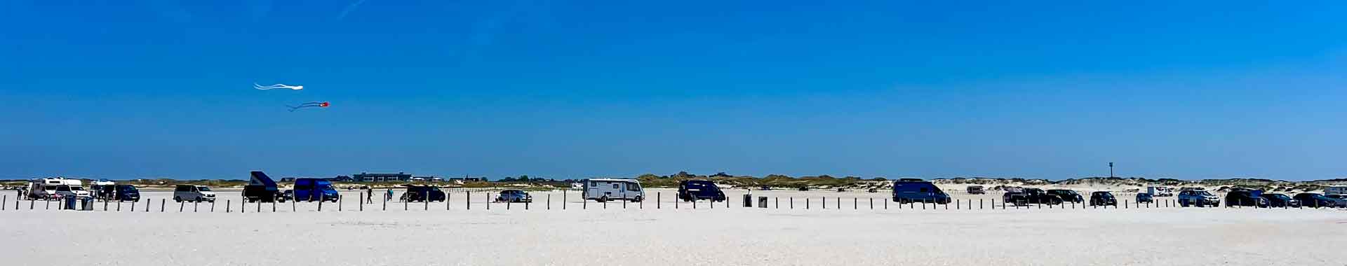 Duitsland Sankt Peter-Ording Strand Panorama Hymer Exsis-I Route51 Duitsland Sankt Peter-Ording Strand Panorama Hymer Exsis-I Route51