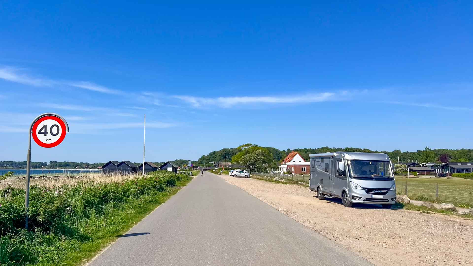 Denemarken Hejsager strand Hymer Exsis-I 588 Route51 Denemarken Hejsager strand Hymer Exsis-I 588 Route51