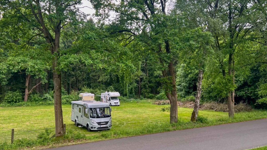Duitsland Hanekenfahr Camperplaats Hymer Exsis-I 588 Route51