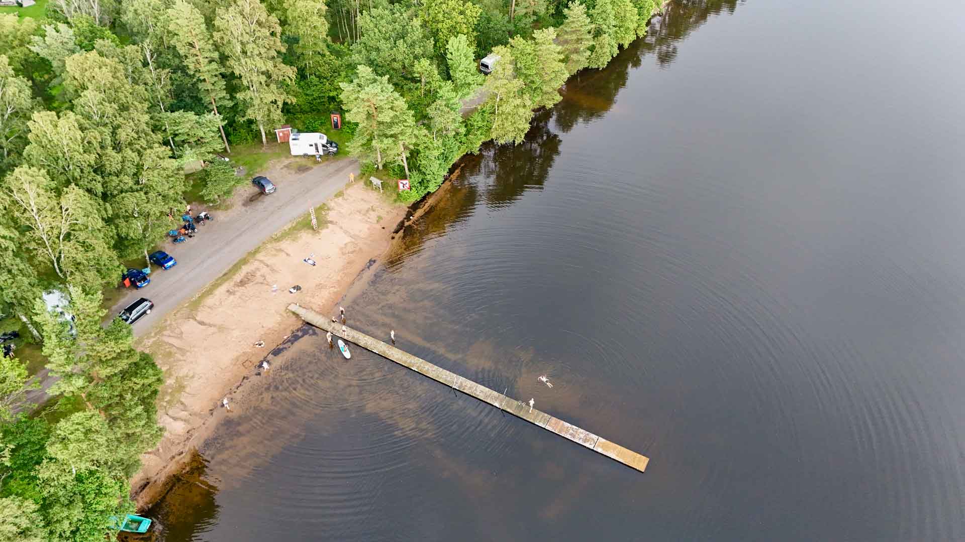 Zweden Sjonevad Sjonevadssjon Drone Hymer ML-T 570 4x4 Offgrid Route51