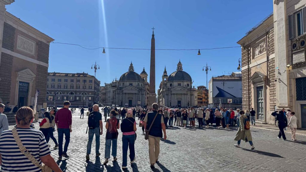 Italie Rome Piazza del Popolo Hymer ML-T 570 4x4 Offroad Offgrid Route51