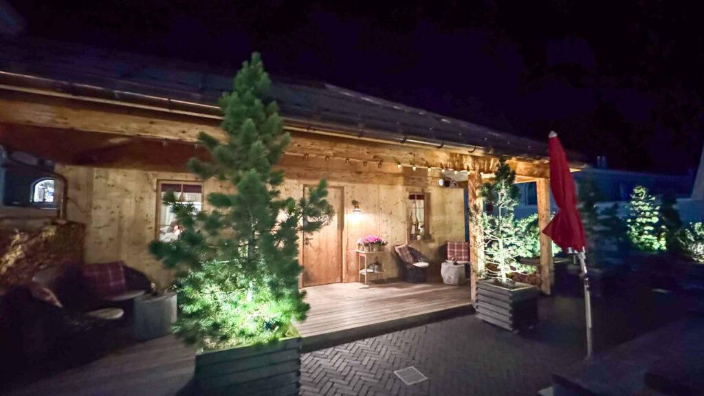 Zwitserland Pontresina Restaurant Sporthütta Hymer ML-T 570 4x4 Offroad Offgrid Route51