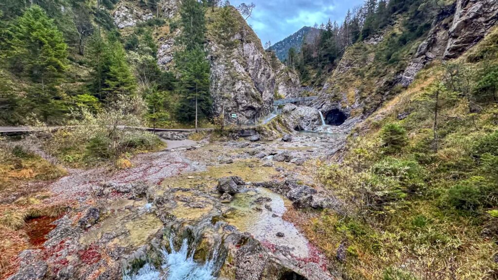 Wandelpad achter de camperplaats in Breitenwang, Oostenrijk