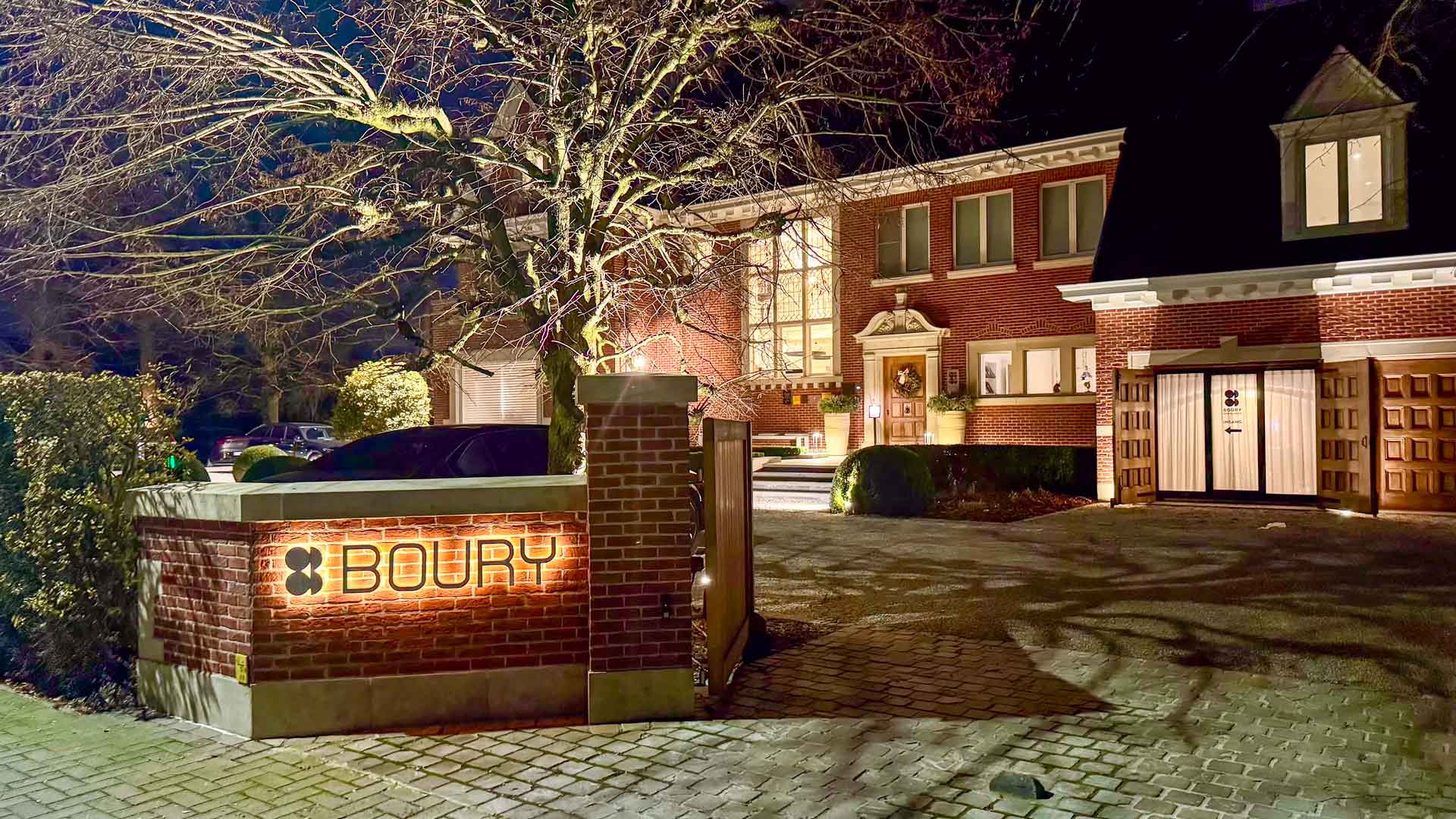 Het karaktervolle huis waarin restaurant Boury is gevestigd in Roeselare