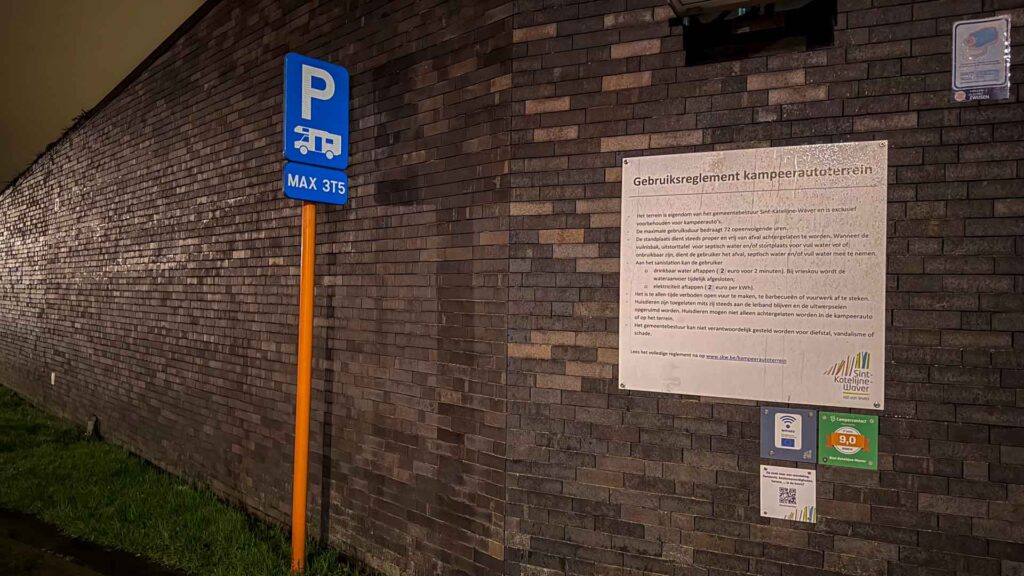 Reglement van de camperplaats in Sint-Katelijne-Waver